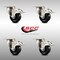 Service Caster 3 Inch 316SS Hard Rubber Wheel Swivel Top Plate Caster Set Total Lock Brake SCC SCC-SS316TTL20S314-HRS-4 - alternate 4